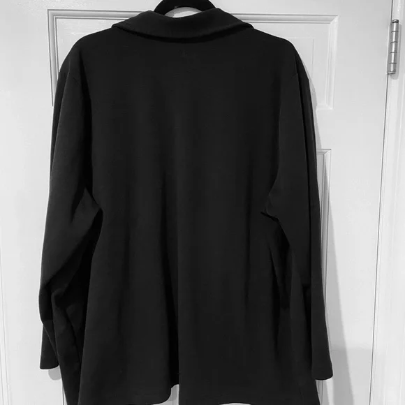 Avenue Women’s Black Collared Zip-Up Sweatshirt – Size 22/24 - Picture 9 of 10